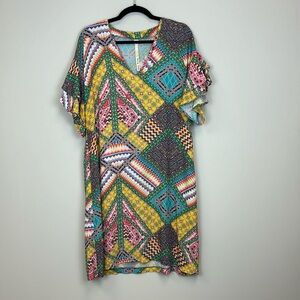 Uncle Frank Multicolor Dress Womens Size Small